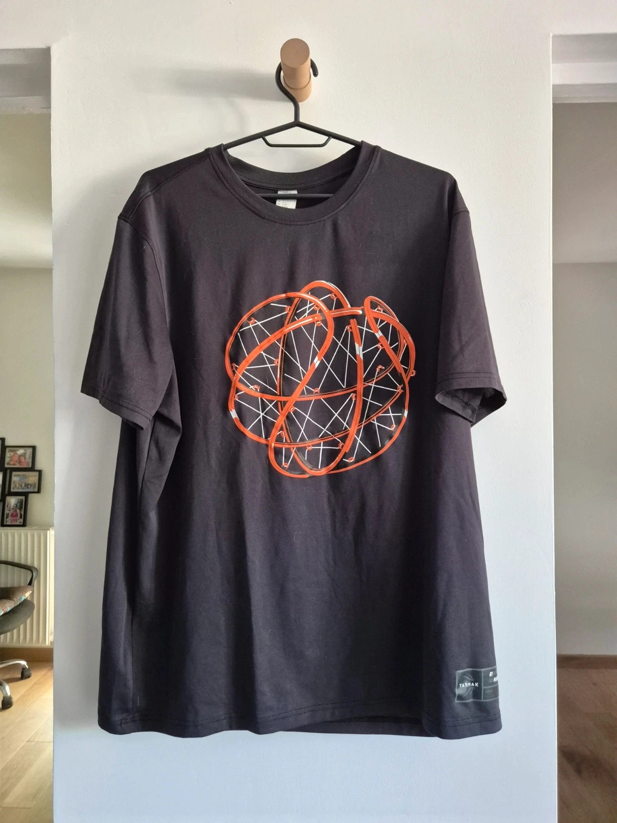 T-shirt imprimé gris basket Tarmak décathlon XL